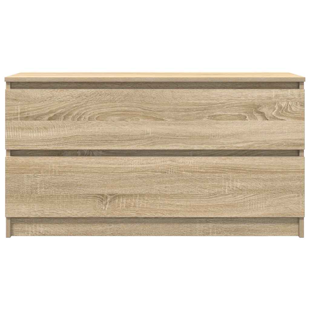 Tv-meubel 100x35x54 cm bewerkt hout sonoma eikenkleurig