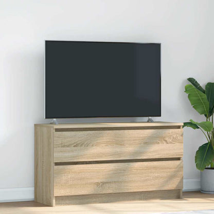 Tv-meubel 100x35x54 cm bewerkt hout sonoma eikenkleurig