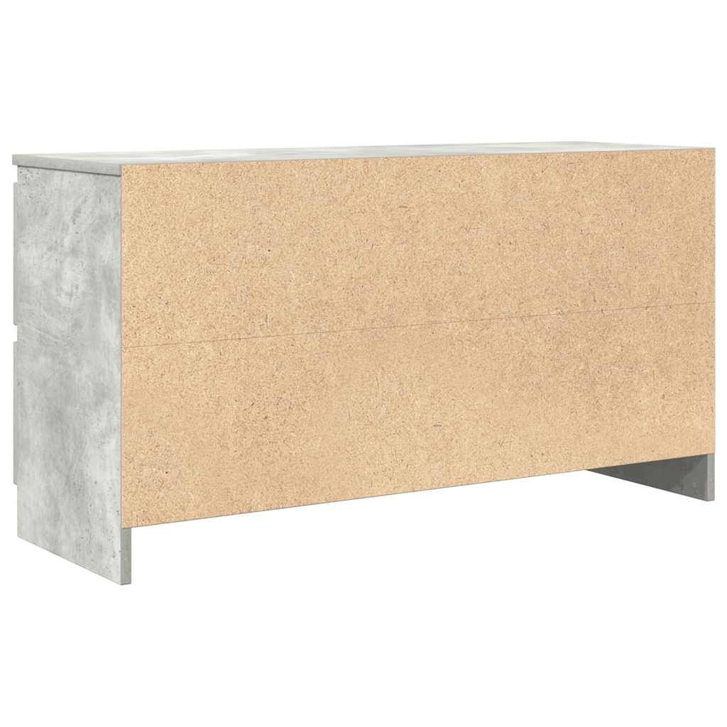 Tv-meubel 100x35x54 cm bewerkt hout betongrijs