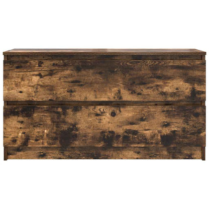 Tv-meubel 100x35x54 cm bewerkt hout gerookt eikenkleurig