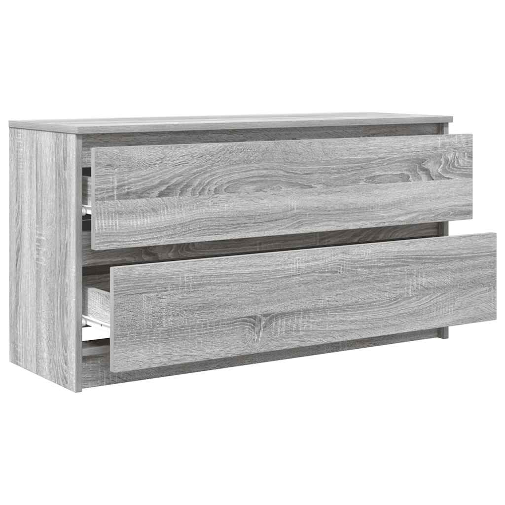 Tv-meubel 100x35x54 cm bewerkt hout grijs sonoma eikenkleurig