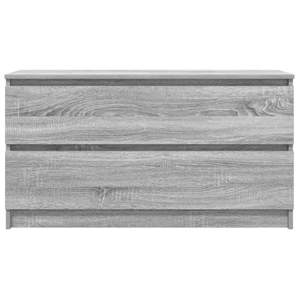 Tv-meubel 100x35x54 cm bewerkt hout grijs sonoma eikenkleurig