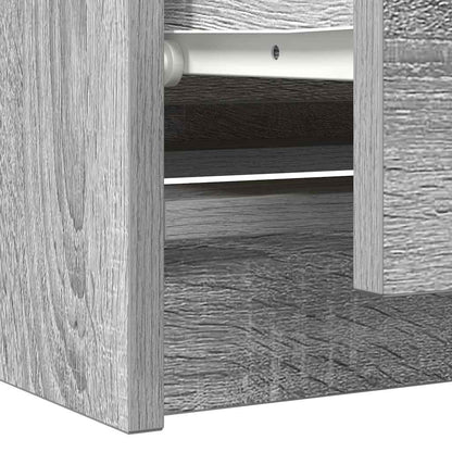 Tv-meubel 100x35x54 cm bewerkt hout grijs sonoma eikenkleurig