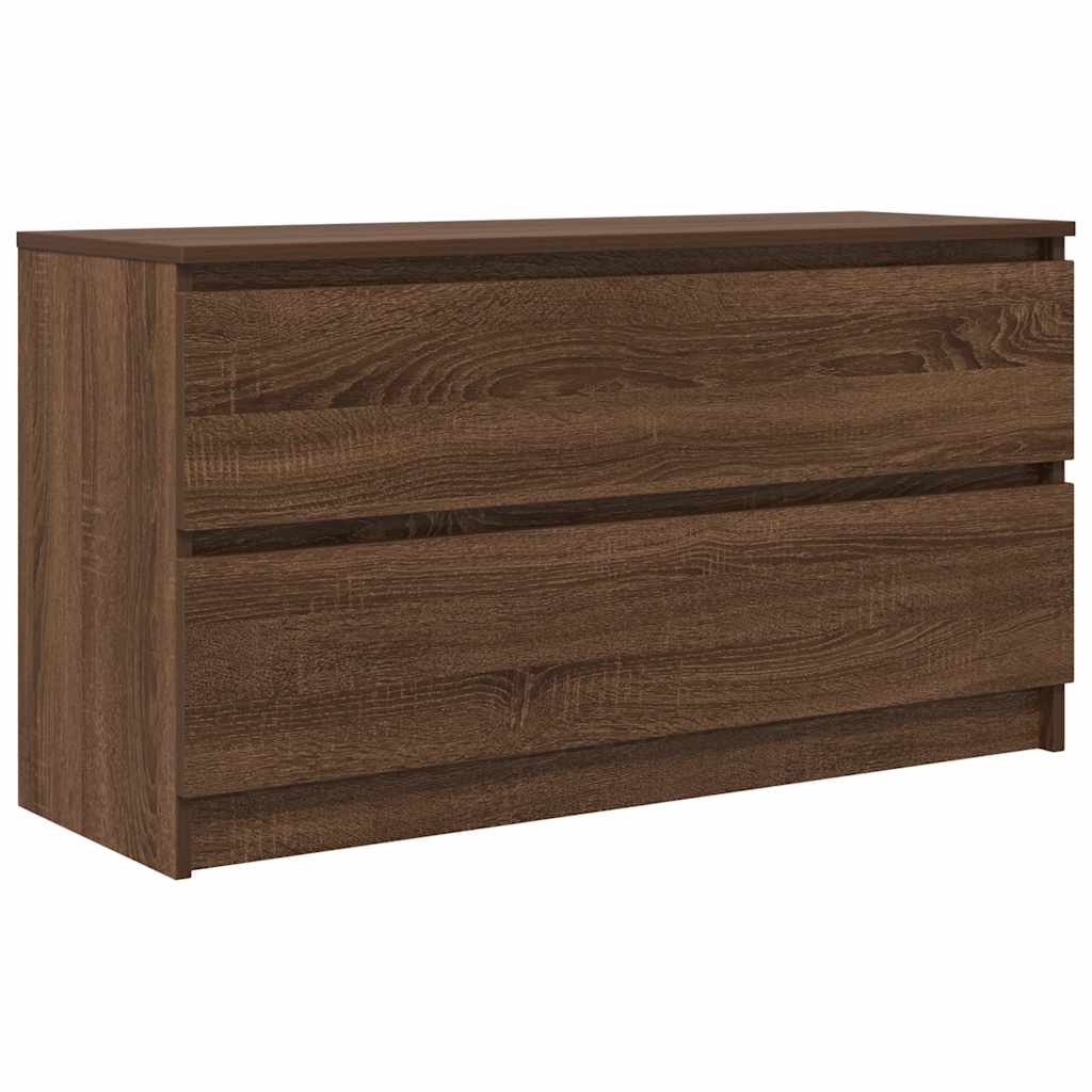 Tv-meubel 100x35x54 cm bewerkt hout bruin eikenkleur