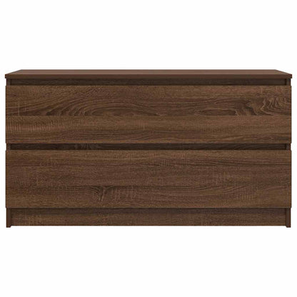 Tv-meubel 100x35x54 cm bewerkt hout bruin eikenkleur