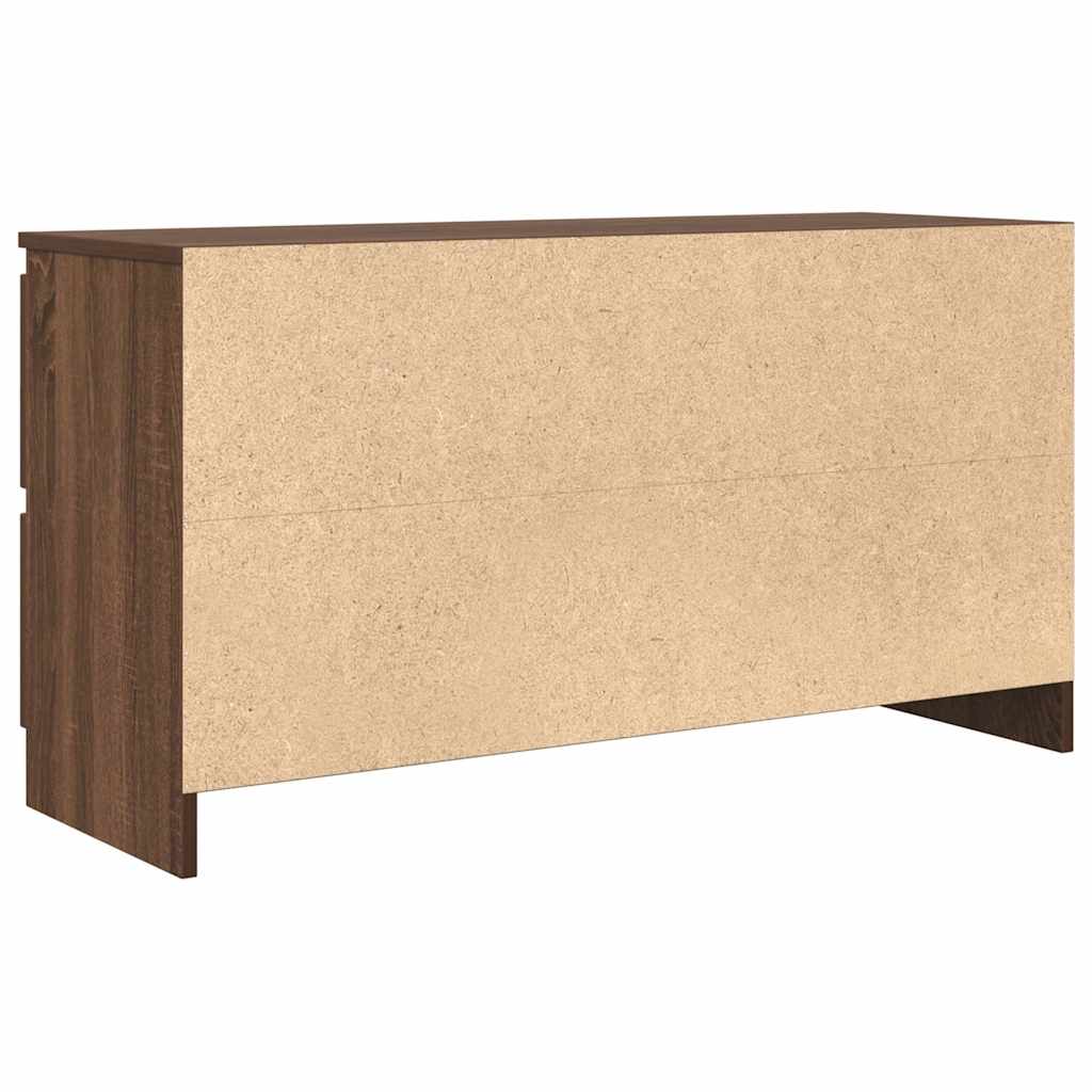 Tv-meubel 100x35x54 cm bewerkt hout bruin eikenkleur