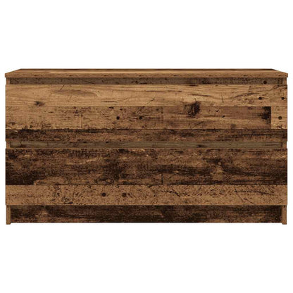 Tv-meubel 100x35x54 cm bewerkt hout oud houtkleurig