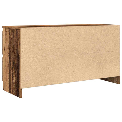 Tv-meubel 100x35x54 cm bewerkt hout oud houtkleurig