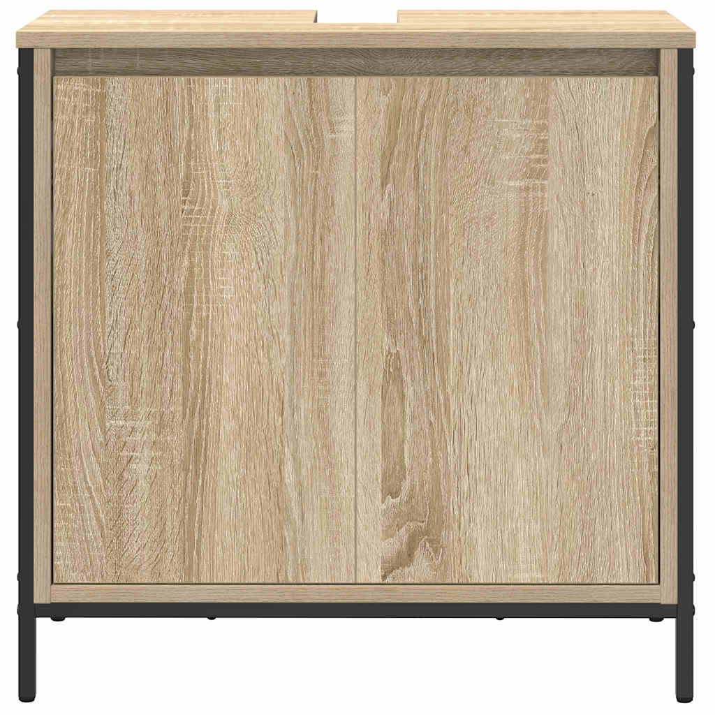 Badkamerkast wastafelmeubel 60x34,5x60 cm sonoma eikenkleurig