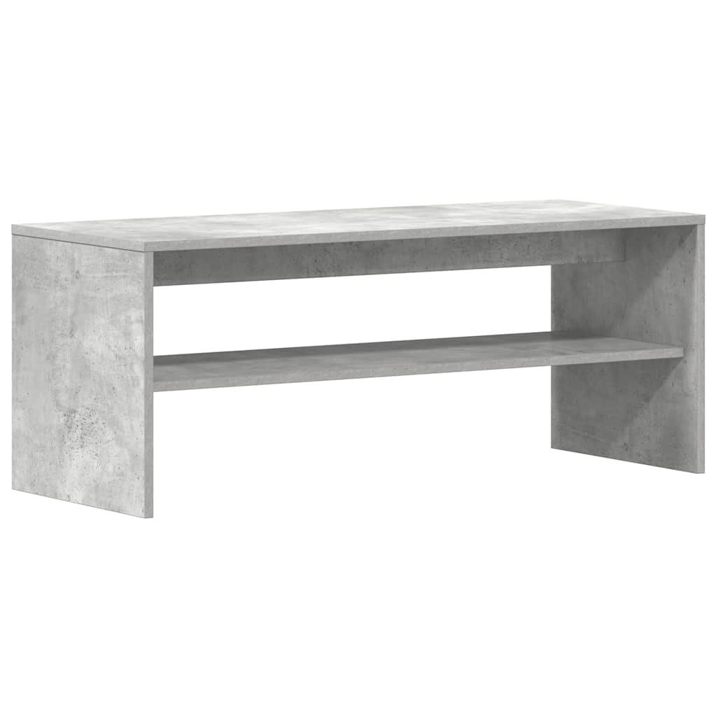 Tv-meubel 100x40x40 cm bewerkt hout betongrijs