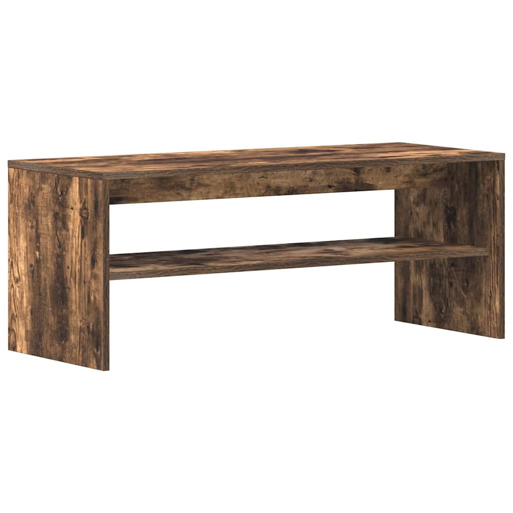 Tv-meubel 100x40x40 cm bewerkt hout gerookt eikenkleurig