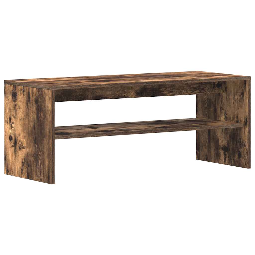 Tv-meubel 100x40x40 cm bewerkt hout gerookt eikenkleurig