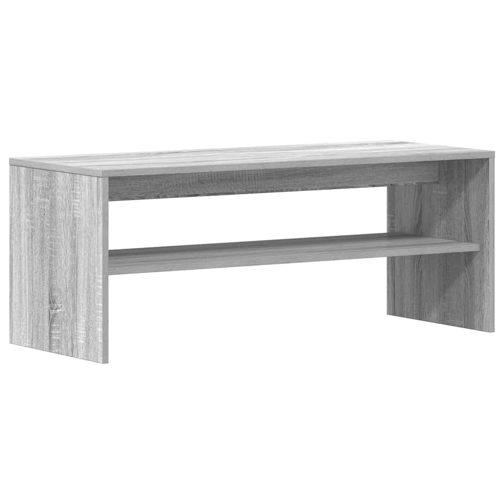 Tv-meubel 100x40x40 cm bewerkt hout grijs sonoma eikenkleurig