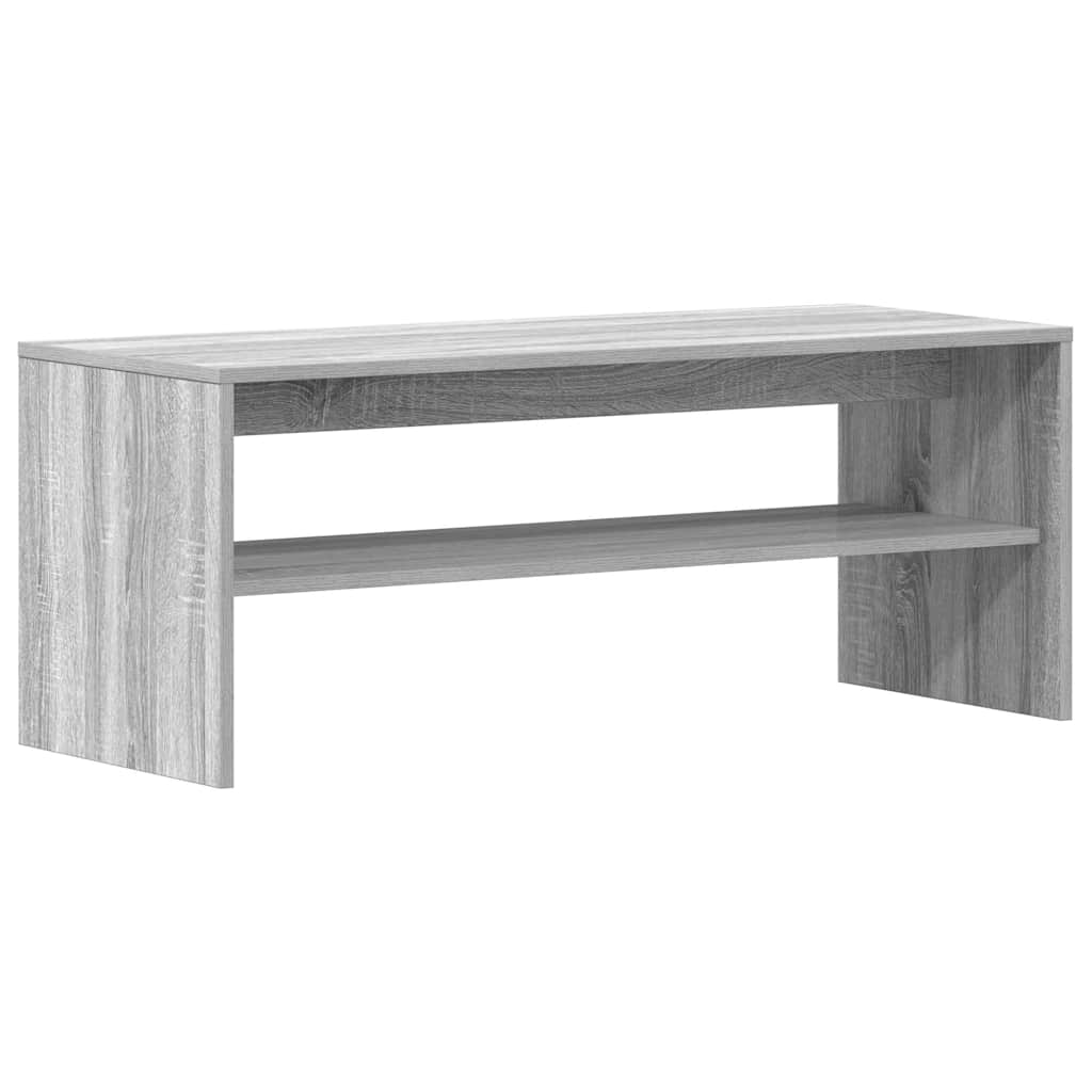 Tv-meubel 100x40x40 cm bewerkt hout grijs sonoma eikenkleurig