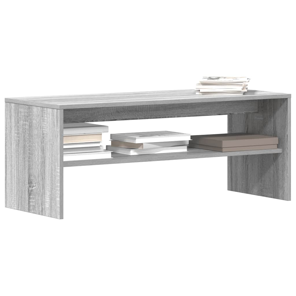 Tv-meubel 100x40x40 cm bewerkt hout grijs sonoma eikenkleurig