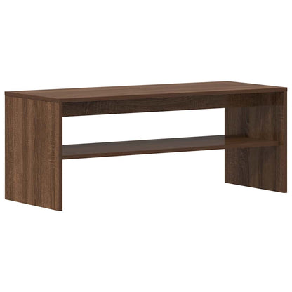 Tv-meubel 100x40x40 cm bewerkt hout bruin eikenkleur