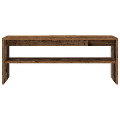 Tv-meubel 100x40x40 cm bewerkt hout oud houtkleurig