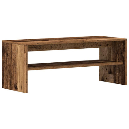 Tv-meubel 100x40x40 cm bewerkt hout oud houtkleurig