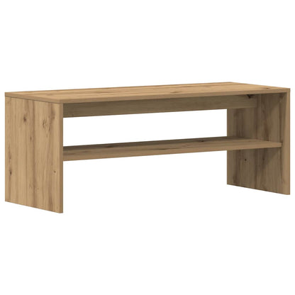 Tv-meubel 100x40x40 cm bewerkt hout artisanaal eikenkleurig