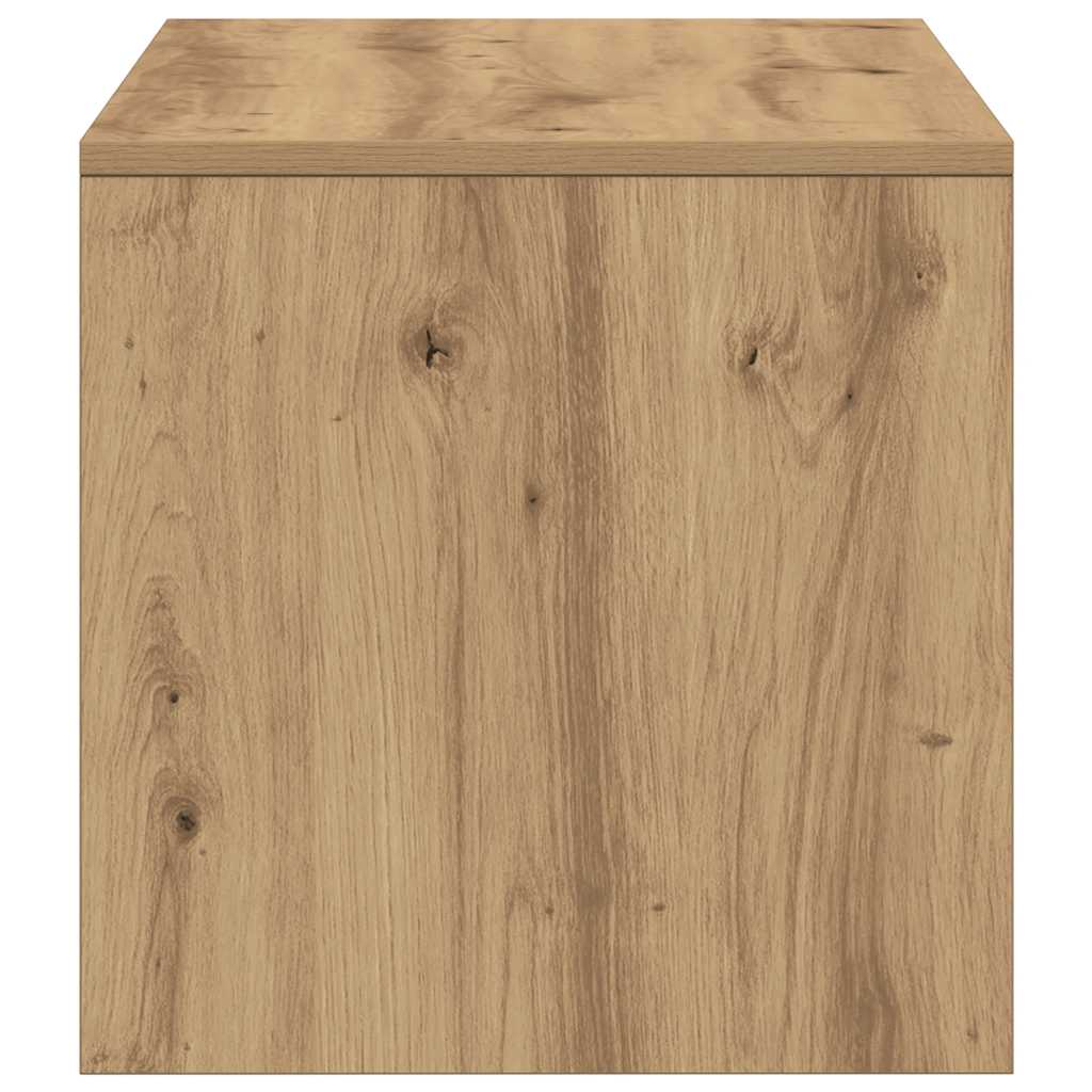 Tv-meubel 100x40x40 cm bewerkt hout artisanaal eikenkleurig