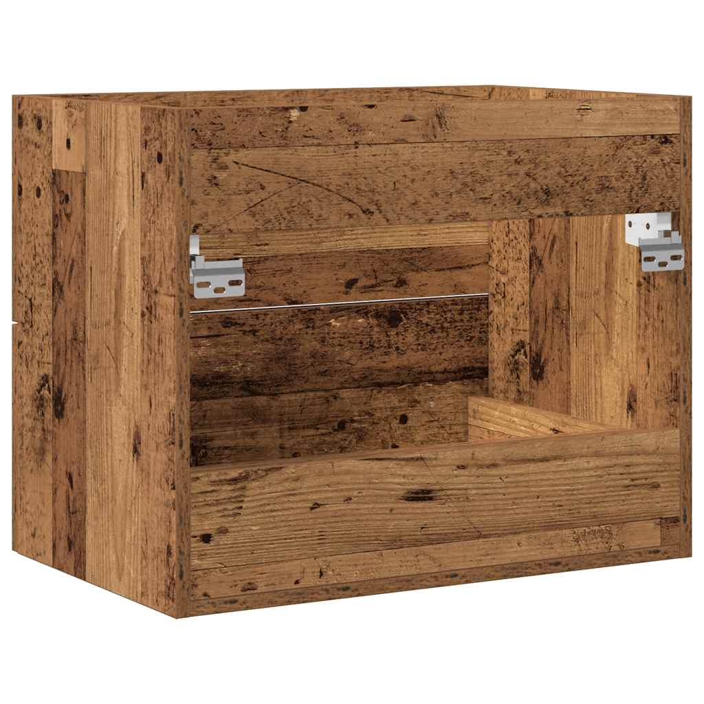 Wastafelmeubel 60x38,5x48 cm spaanplaat oud hout